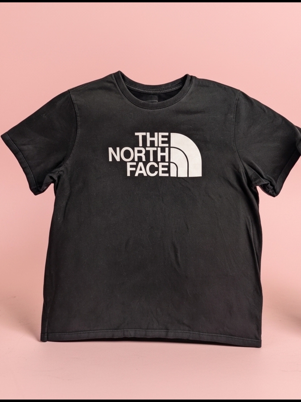 The North Face Short Sleave T Shirt Women's Size XL Black‎ White Logo